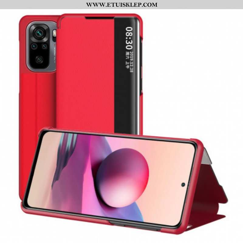 Etui Na Telefon do Xiaomi Redmi Note 10 / 10S Wysokiej Jakości Sztuczna Skóra